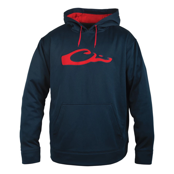 DRAKE Performance Navy/Red Hoodie (DW2270-NAR)