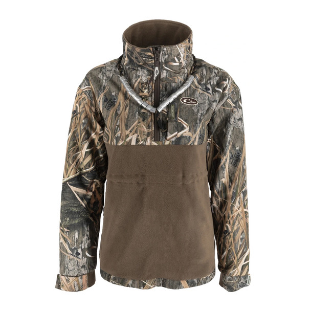 DRAKE Women's MST Eqwader Plus 1/4 Zip Mossy Oak Blades Habitat Jacket (DW3720-022)