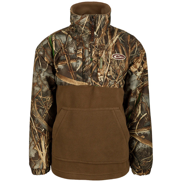 DRAKE Youth Eqwader 1/4 Zip Realtree Max-7 (DW3020-038)