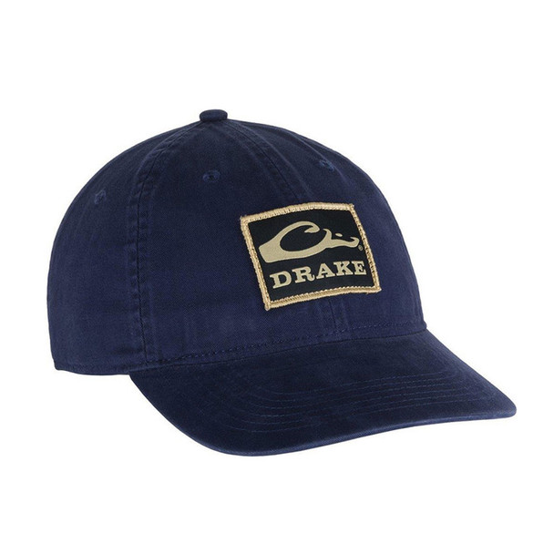 DRAKE Navy Cotton Twill Patch Cap (DH4090-NVY)