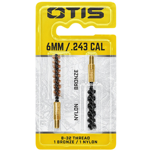 OTIS .223 cal./5.56mm Bore Brush 2 Pack (1 nylon/1 bronze) (FG-325-NB)