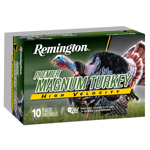 REMINGTON Premier High Velocity Magnum Turkey Loads - Buffered, Copper-Plated 12ga 3in 1-3/4oz 4 5rd (28029)