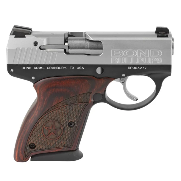 BOND ARMS Bullpup 9mm 3.35in 7rd Semi-Automatic Pistol with Rosewood Grip (BULLPUP9)