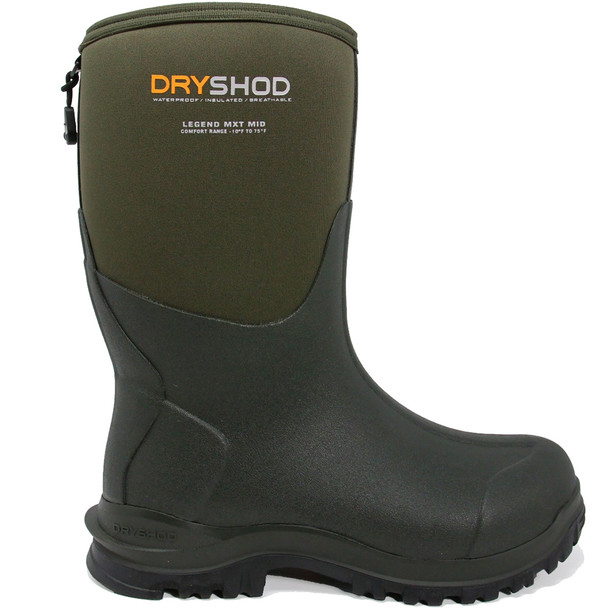 DRYSHOD Men's Legend MX Moss/Gray Boots (LGX-MH-MS)