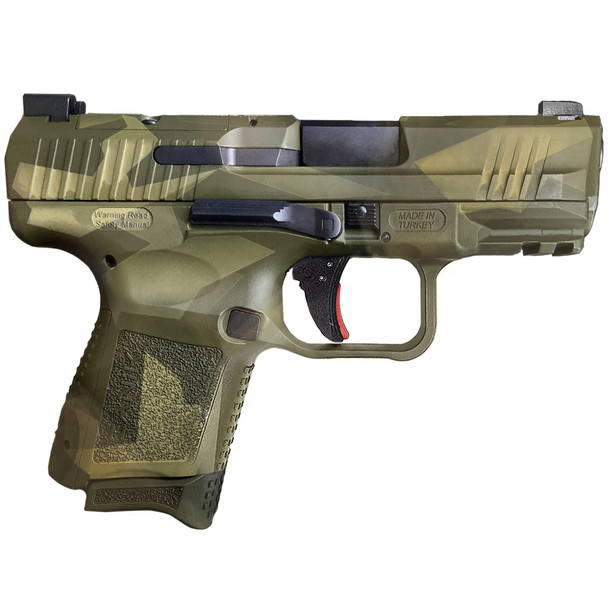 CANIK TP9 Elite Sc 9mm 3.5in 12/15rd Green Camo Striker Fired Pistols (HG5610SG-N)