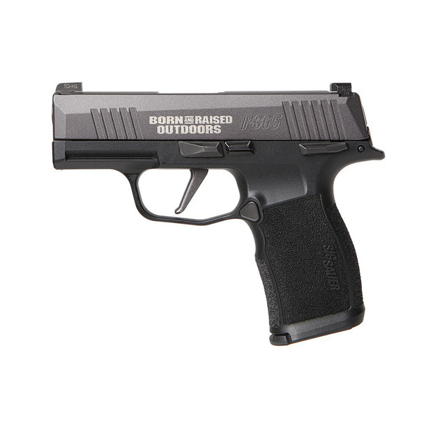 SIG SAUER P365X 9mm 3.1in Elite Carbon Gray Born & Raised 2x12rd Pistol (365X-9-BXR3-MS-BRO)