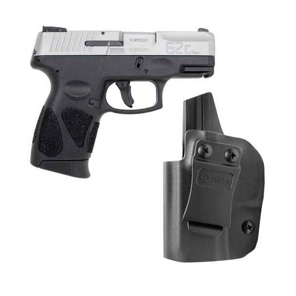 TAURUS G2C 9mm 3.2" 12rd Semi-Auto Pistol and GRITR IWB Left Hand Holster (TAUR-1-G2C939-12+GRIT-IWB-TAURUS-G2/3-L)