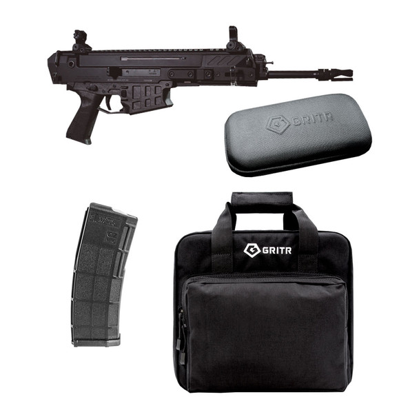 CZ Bren 2 Ms 5.56 NATO 30rd Semi-Automatic Pistol with Gritr Soft Pistol Case, CZ Bren 2 .223 Remington/5.56 NATO 30rd Magazine and GRITR Multi-Caliber Cleaning Kit