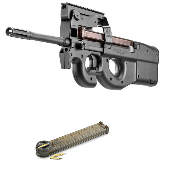 FN PS90 5.7x28mm 16in 30rd Bulpup Rifle with FN PS90 5.7x28mm 50Rd Translucent Smoke Magazine