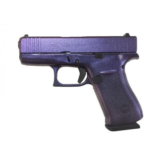GLOCK 43X 9mm 3.41in 10rd GunCandy Black Pegasus Semi-Automatic Pistol (PX4350201BP)