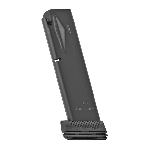 Mecgar Pistol Magazine, 40S&W, 15 Rounds, Fits Beretta 96 Pistols, Steel, Black, Anti-Friction Coating MGPB9615DPS