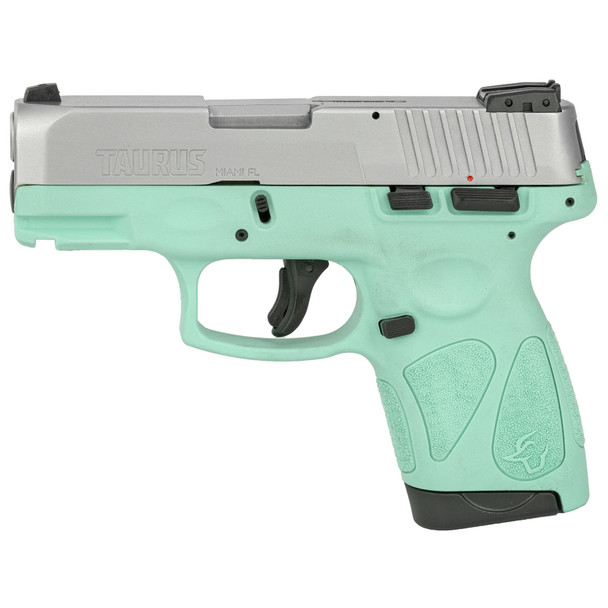 TAURUS G2S 9mm 3.26in 7rd Stainless/Cyan Pistol (1-G2S939C)