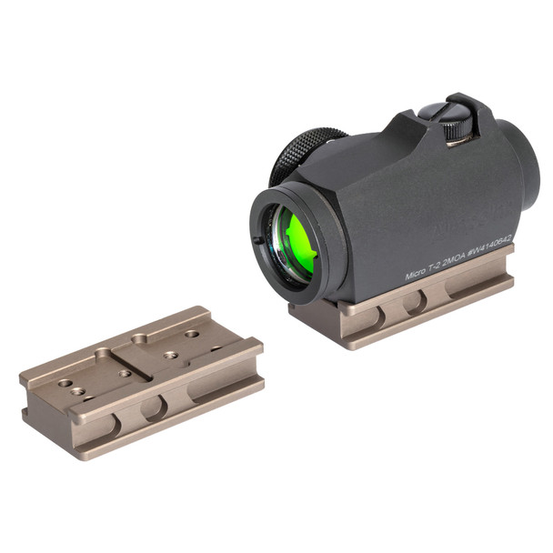 Badger Ordnance Condition One Micro Sight Mount, For C1 J-Arm Only, Fits Aimpoint T-1/T-2, Anodized, Tan 200-11