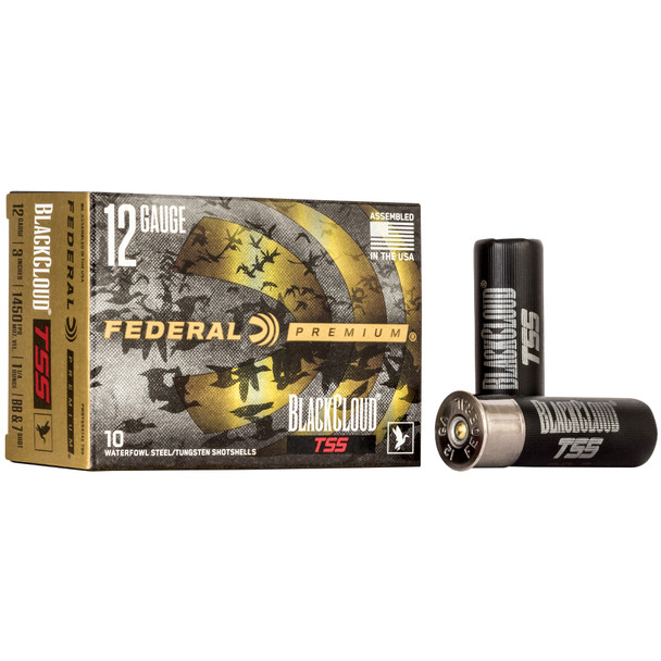 Federal Black Cloud TSS with Flightcontrol Flex Wad, 12 Gauge 3", #7 BB, 1 1/4 oz, 10 Round Box, California Certified Nonlead Ammunition PWBTSSX1427BB