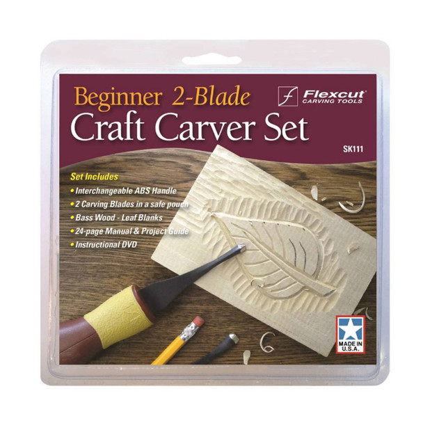 FLEXCUT Beginner 2-Blade Craft Carver Set (SK111)