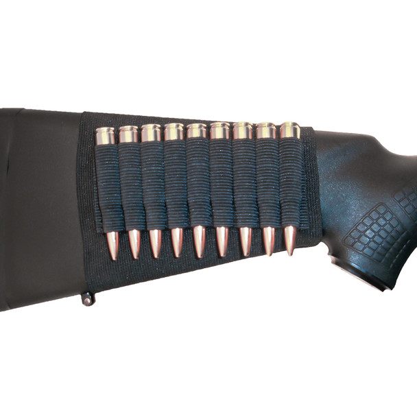 GrovTec GTAC81, Rifle Buttstock Ammo Holder, Black, Holds 9 Normal Rifle Rounds GTAC81