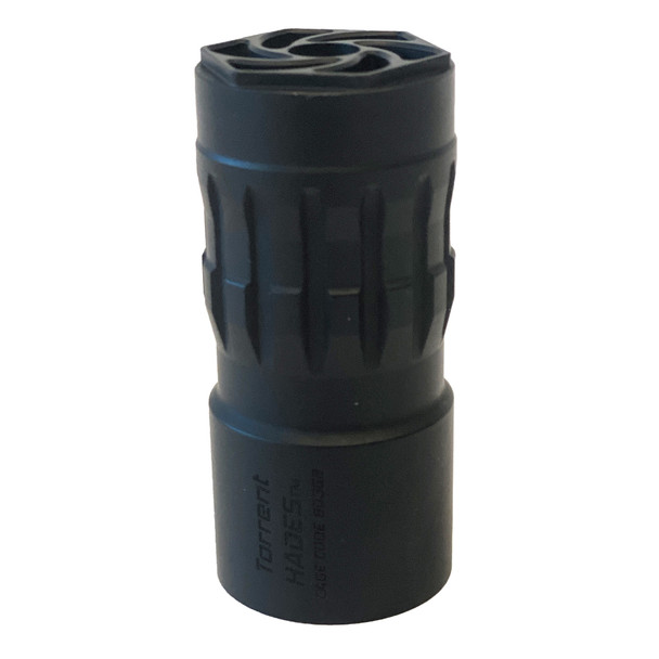 Torrent Suppressors Hideout Muzzle Break, Muzzle Brake, 30 Caliber, Matte Finish, Black, Fits 1.375X24 TPI HADES