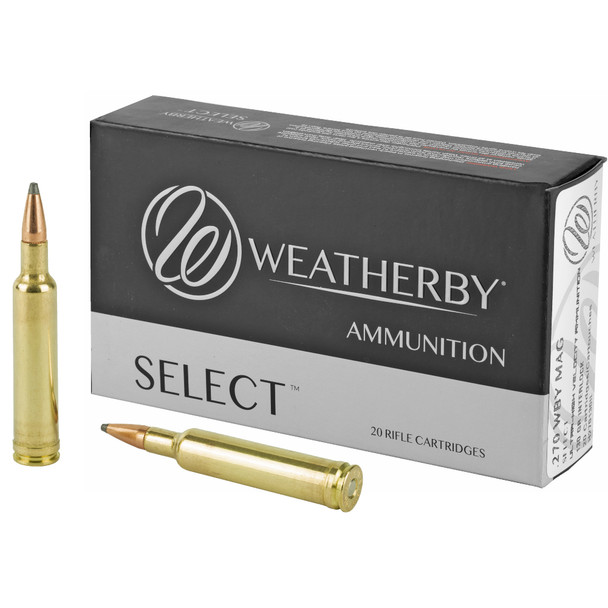 Weatherby Select, 270 Weatherby Magnum, 130 Grain, InterLock, 20 Round Box H270130IL