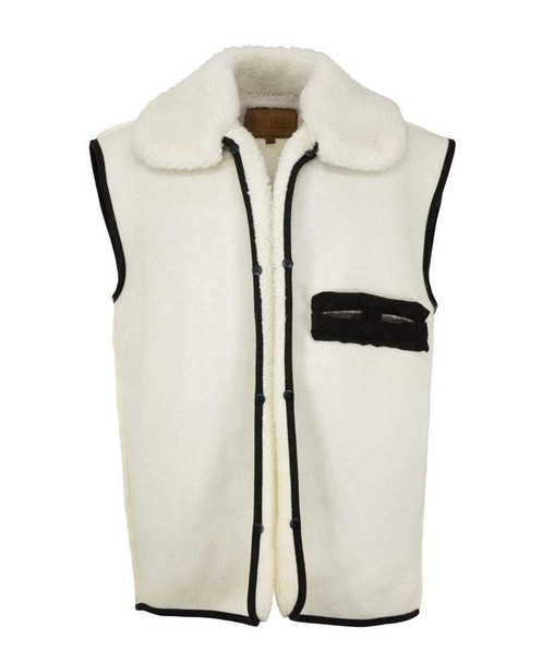 OUTBACK TRADING Wool Button-In Liner Natural Vest (2008-NAT)