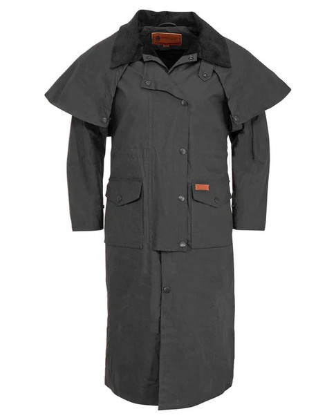 OUTBACK TRADING Matilda Black Duster Coat (2046-BLK)