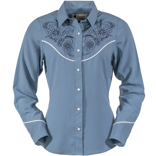 OUTBACK TRADING Women's Isla Sky Blue Shirt (42237-SKB)