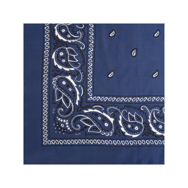 WYOMING TRADERS Bandana Navy Regular Silk Scarf (BN)