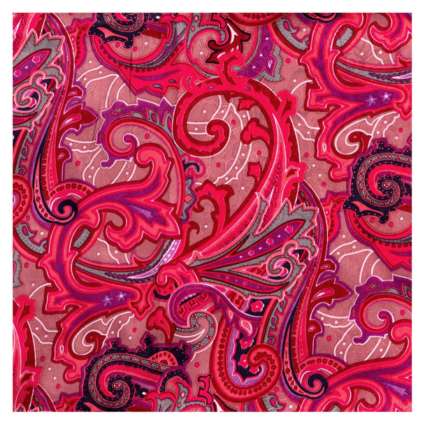 WYOMING TRADERS Paisley Fruit Punch Regular Jacquard Silk Scarf (PFP)