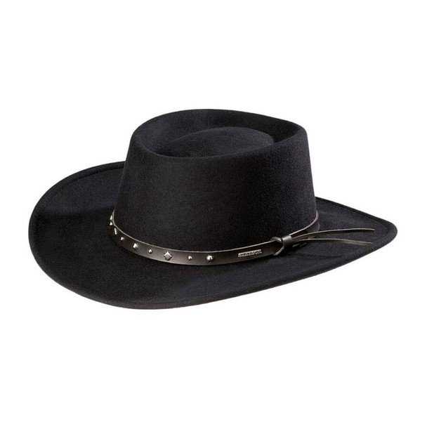 STETSON Black Hawk Black Western Hat (SWBKHK-783207)
