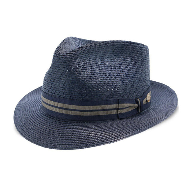 STETSON Nantucket Milan Straw Fedora Hat