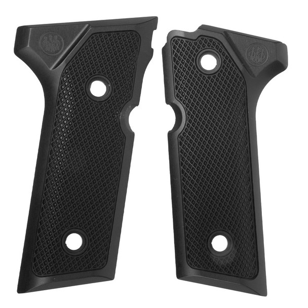 BERETTA Black Vertec Aluminum Checkered Grips For Beretta 92/96 (JGALU92VTCBLK)