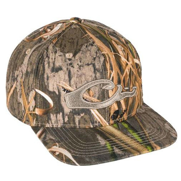 DRAKE Camo Realtree Max-7 Flat Bill Cap (DH3009-038)