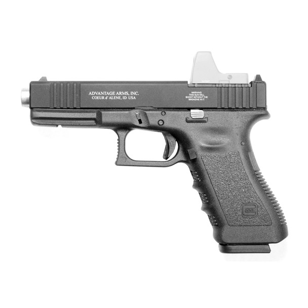 Advantage Arms Conversion Kit, 17-22G3-MOD-CA, 22 LR, 4.49" Barrel, Fits Glock 17/22 Gen 3, Optics Ready, Black, Fixed Sights, 10 Rounds, 2 Magazines, California Compliant AAC17-22G3-MOD-CA