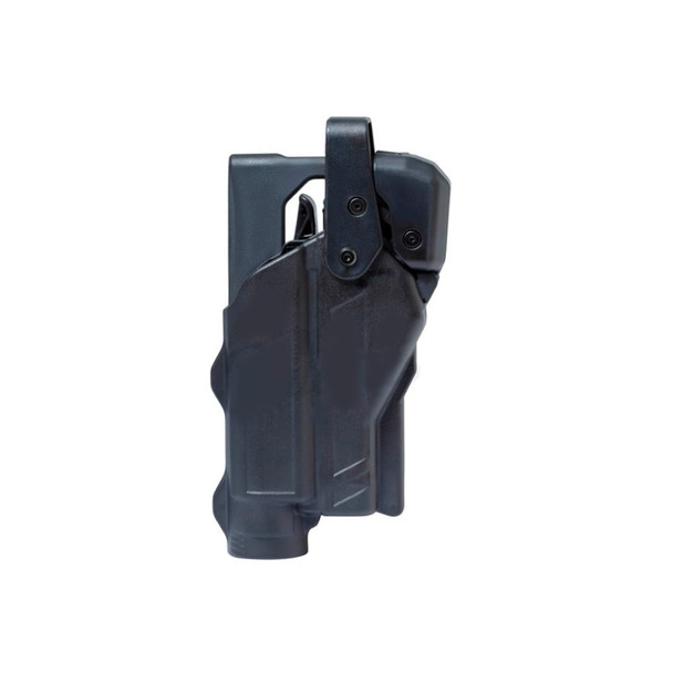 Alien Gear Holsters Rapid Force Duty Holster, Outside the Waistband Holster, Level 3 Retention, Fits Glock 19/19X/32/38/23 (Will Not Fit Gen 5 G23) with Light and Red Dot Sight, Mid Ride, Right Hand, Polymer, Black RFS-0057-R-MB-11-D