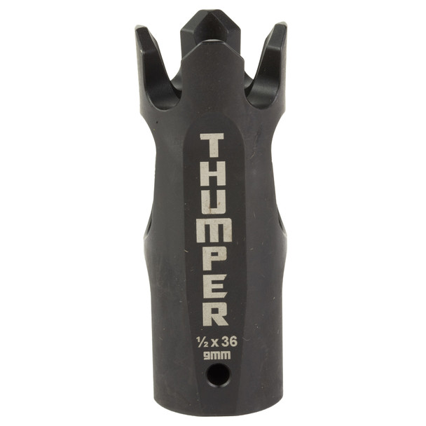 Battle Arms Development Thumper, Compensator, 9MM, Nitride Finish, Black, 1/2x36 Threaded BAD-THUMPER-9MM-BN