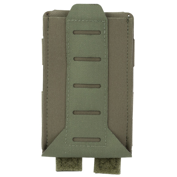 Blue Force Gear 10 Speed, Single Magazine Pouch, Helium WHisper Attachment, Fits (1) AR-15 Magazine. Elastic Construction, Ranger Green HW-TSP-M4-1-SB-RG