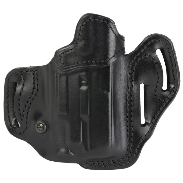 DeSantis Gunhide Vengeance Scabbard, #201, Light Bearing OWB Holster, Leather, Right Hand, Black, Fits Glock 19/23/32/45/19X/19 GEN 5 with Streamlight TLR-7A 201BA6VZ0