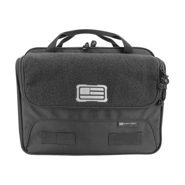 Evolution Outdoor Tactical 1680 Series, XL Tactical Double Pistol Case, Fits 2 Full Size Pistols, Polyester, Black 51303-EV