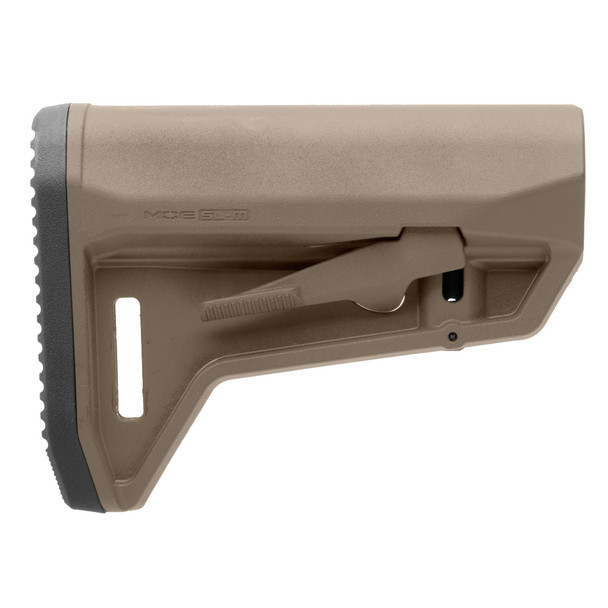 Magpul Industries MOE SL-M Carbine Stock, Fits Mil-Spec Buffer Tubes, Matte Finish, Flat Dark Earth MAG1242-FDE
