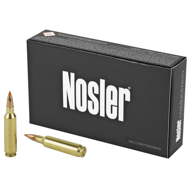 NOSLER Trophy, 22 Nosler, 55Gr, Ballistic Tip, 20 Round Box, California Certified Nonlead Ammunition 61030