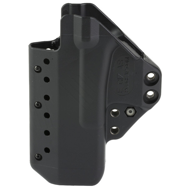 Raven Concealment Systems Eidolon, Inside the Waistband, Fits Glock 17 and 22, Polymer, Short, Black, Ambidextrous, 1.5" Overhook Struts EG17ASBKF