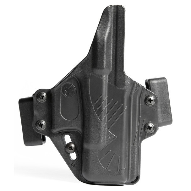 Raven Concealment Systems Perun, Outside Waistband Holster, Fits Glock 26/27, Polymer, Black, Ambidextrous, 1.5" Belt Loops PXG26
