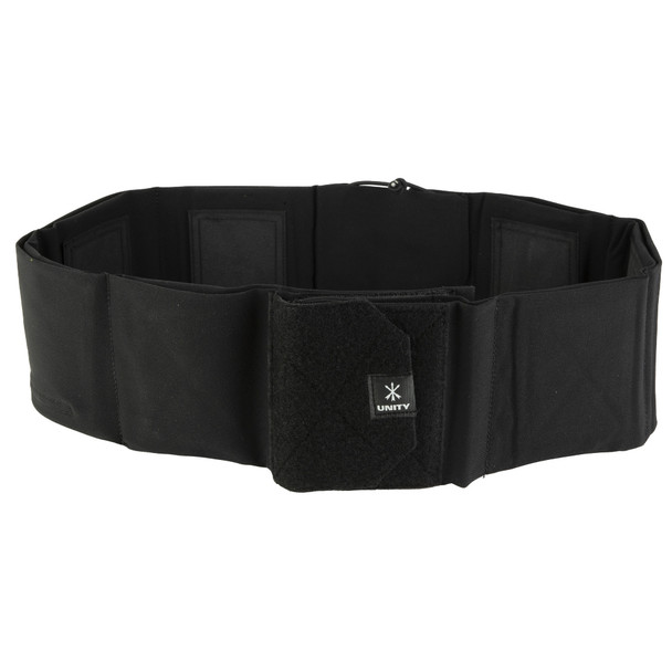 Unity Tactical Clutch Belt, Large, 37"-47" Waist, Elastic Construction, Black CL-BLT-B-L