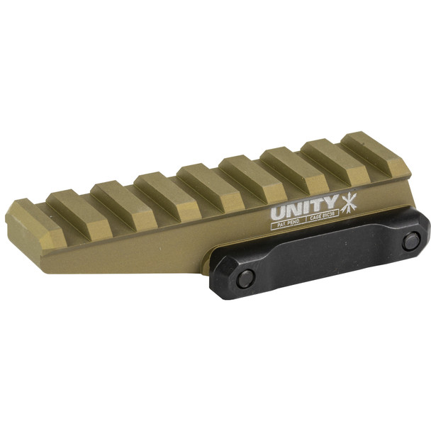 Unity Tactical FAST, Red Dot Riser, Elevates Lower 1/3 Mount to 2.26" Optical Height, Direct to Picitinny, Anodized Finish, Flat Dark Earth FST-ORF