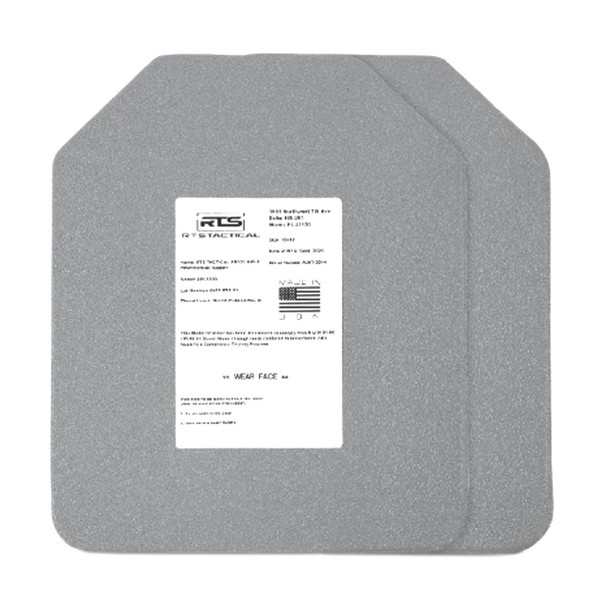 RTS TACTICAL AR500 NIJ 0101.06 Level III 10x12 Build Up Steel Insert (42500-2)