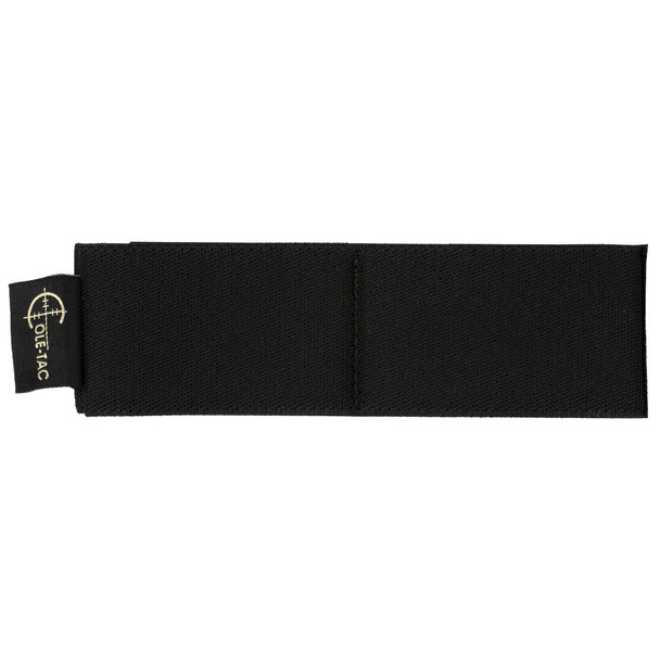 Cole-TAC Elastic Organizer, 2-Cell, Velcro Loop Backing, Black EE2002