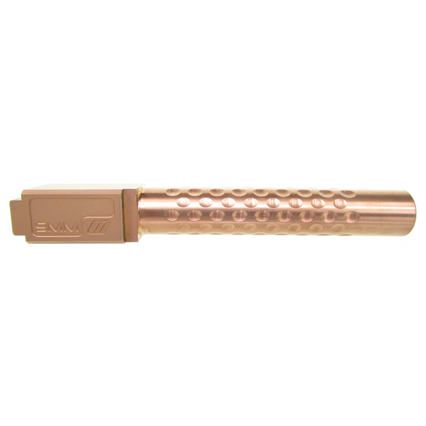 ZEV TECHNOLOGIES Dimpled 9mm Bronze Barrel for Glock 17 (BBL-17-D-BRZ)