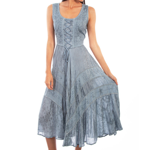 SCULLY Womens Honey Creek Rayon Full Length Dress