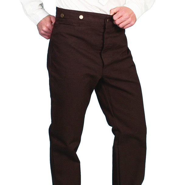 SCULLY Mens RangeWear Walnut Pants (RW040-WAL)