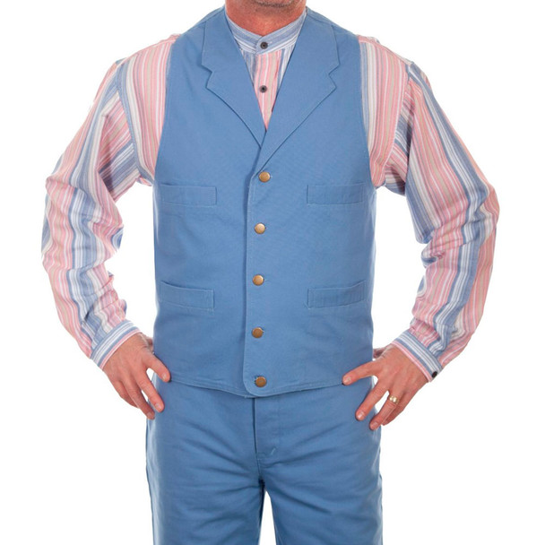 SCULLY Men's RangeWear Sky Vest (RW041-SKY)