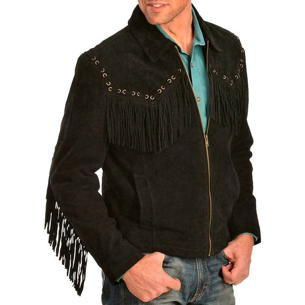 SCULLY Mens Boar Suede Western Jacket